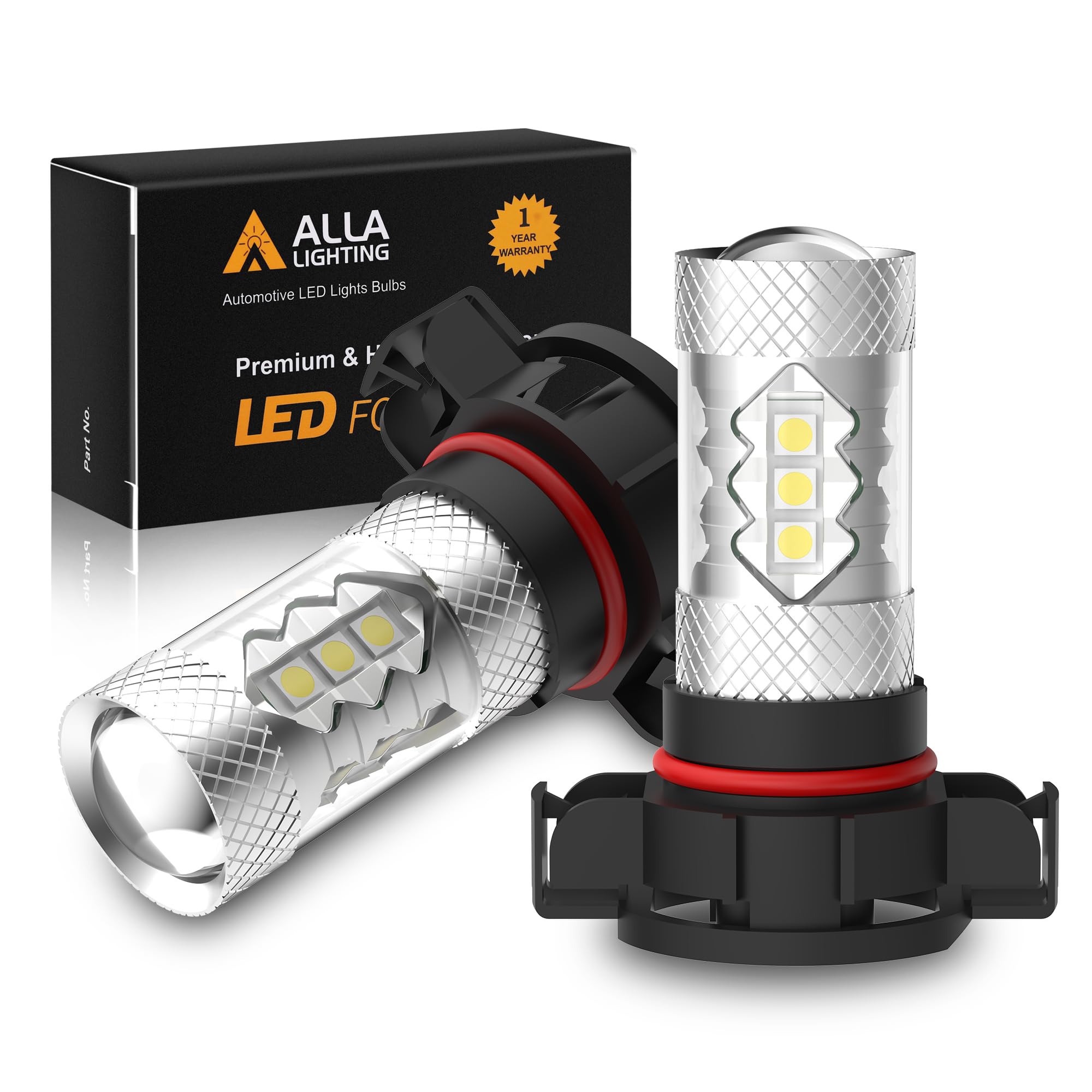 Amazon.com: Alla Lighting PSX24W 2504 LED Fog Lights Bulbs
